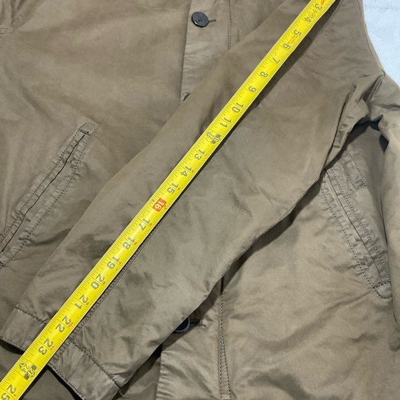 ZARA Man HOODED JACKET Drawstring Long Sleeve Xtra Large Brown - Picture 9 of 12